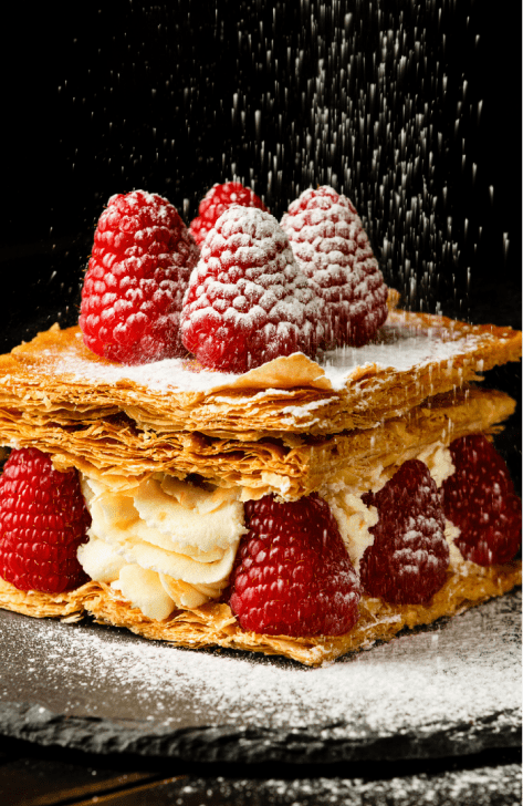 Mille feuilles aux framboises